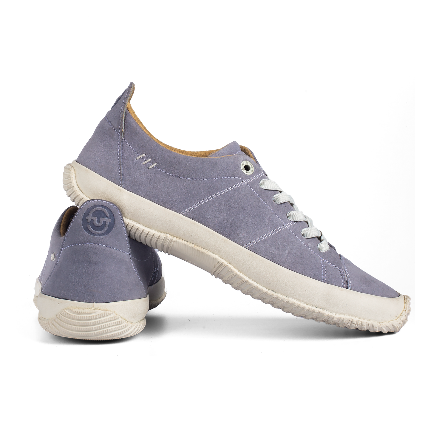 Premium Edison Grey Leather Footwear Comfort for Wider Feet by FUT in City Collection combined with Broken White Stitches